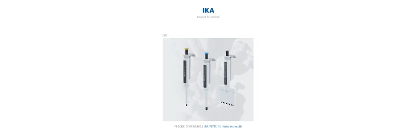 IKA PETTE Fix and Vario
